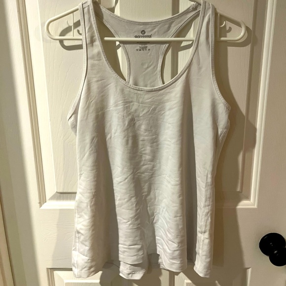 90 Degree By Reflex Tops - White Athletic racer back tank top